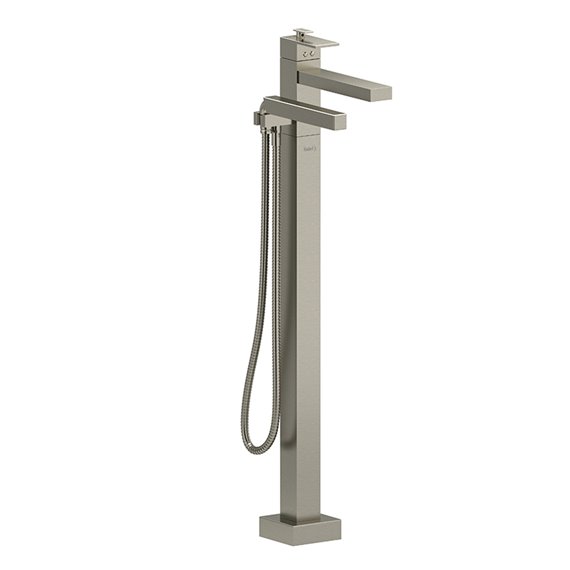 Riobel Kubik US39 2-way Type T (thermostatic) coaxial floor-mount tub filler with hand shower