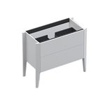 AQUADESIGN SONIA EPOQUE 40” BASE CABINET - SATIN WHITE