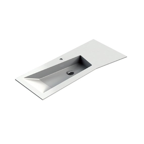 AQUADESIGN SONIA FRACTAL 43” BASIN RX1 - MATTE WHITE