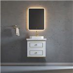 Virta 24 Inch Whitestar Wall Hung Single Vessel Sink Vanity