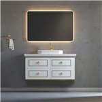 Virta 48 Inch Whitestar Wall Hung Single Vessel Sink Vanity