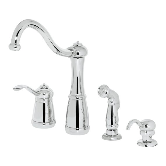 Pfister Marielle 1-Handle Kitchen Faucet with Side Spray & Soap Dispenser 