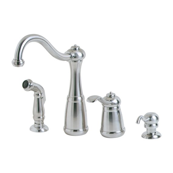 Pfister Marielle 1-Handle Kitchen Faucet with Side Spray & Soap Dispenser 