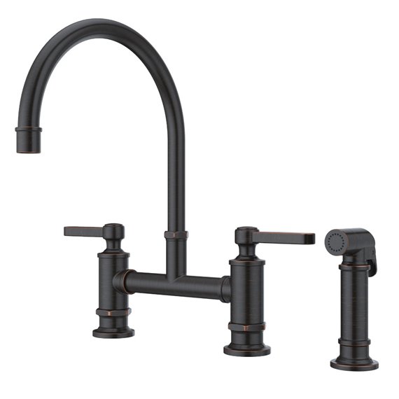 Pfister Port Haven 2-Handle Kitchen Faucet with Side Spray 