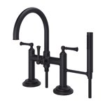 Pfister Tisbury Deck Mount 2-Handle Tub Filler with Hand Shower 