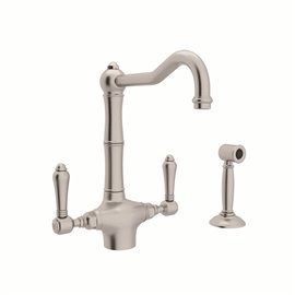 ROHL Acqui® Column Spout 2-Handle Kitchen Faucet With... 2