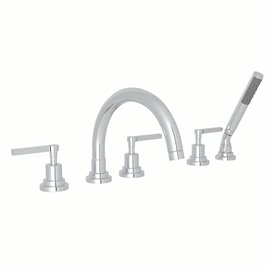 ROHL Lombardia® 5-Hole Deck Mount Tub Filler With C-Spout 2