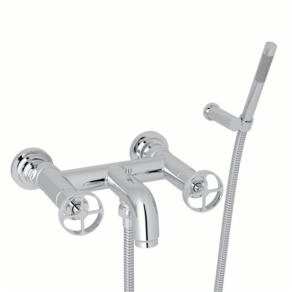 ROHL Campo™ Wall Mount Exposed Tub Filler With Handshower