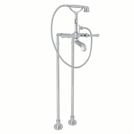 ROHL Palladian® Exposed Floor Mount Tub Filler With...