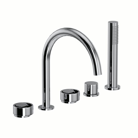 ROHL Eclissi™ 5-Hole Deck Mount Tub Filler - C-Spout