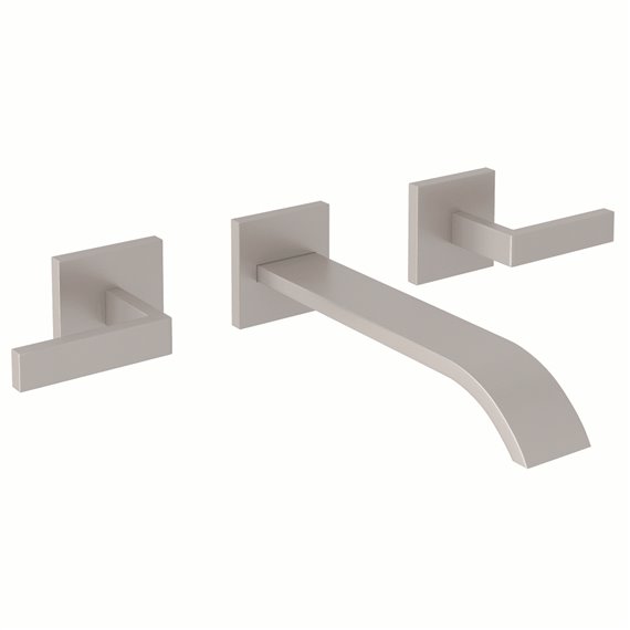 ROHL Wave™ 3-Hole Wall Mount Tub Filler With Lever Handles