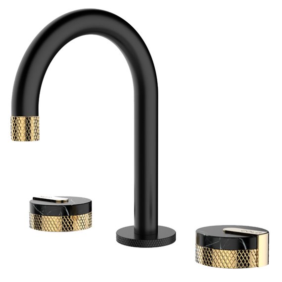 Empyrean GK08 Golden Night  8" Widespread Lavatory Faucet with Marble