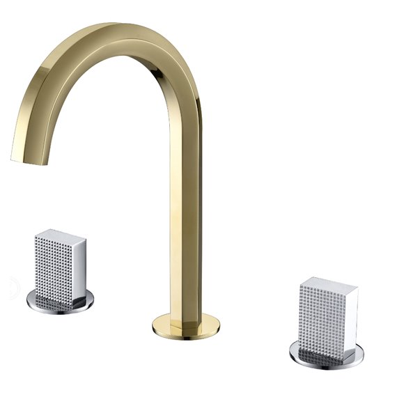 Empyrean TERS08 Terra 8" Widespread Lavatory Faucet with Knurled Square Handle