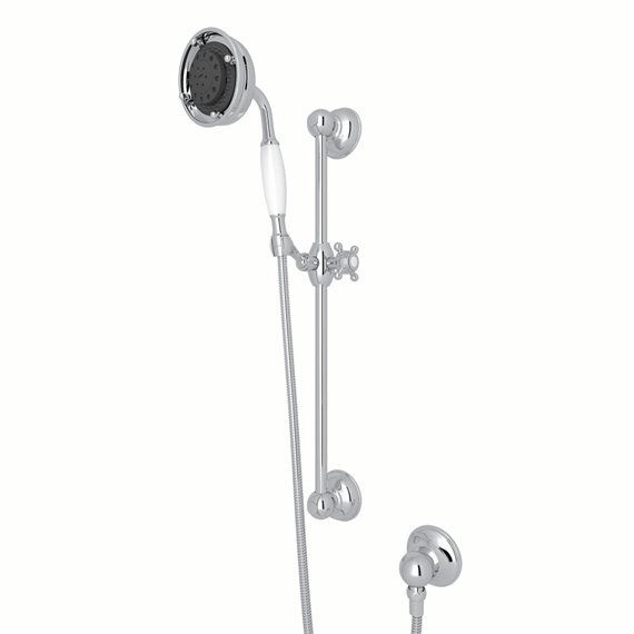 ROHL Handshower Set With 22" Slide Bar and 3-Function Handshower