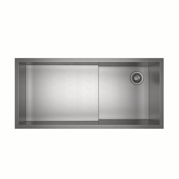 ROHL Culinario 36" Stainless Steel Chef/Work Station Sink in Brushed Stainless Steel