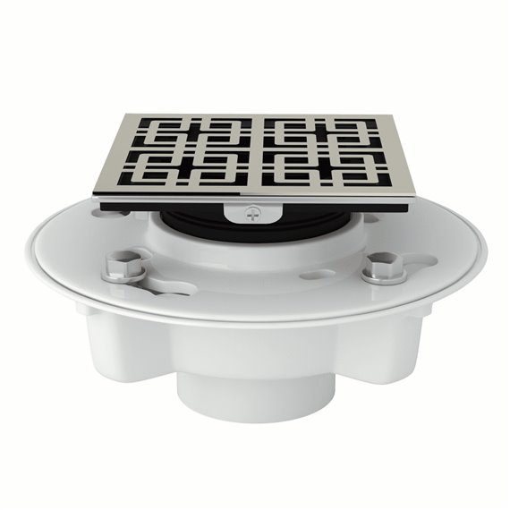 ROHL PVC 2" X 3" Drain Kit With 3142 Weave Decorative Cover