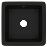 Shaws RC1818 18" Shaker Single Bowl Square Fireclay Bar/Food Prep Kitchen Sink