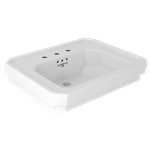 Perrin & Rowe Deco™ 25" 3-Hole Lavatory Sink