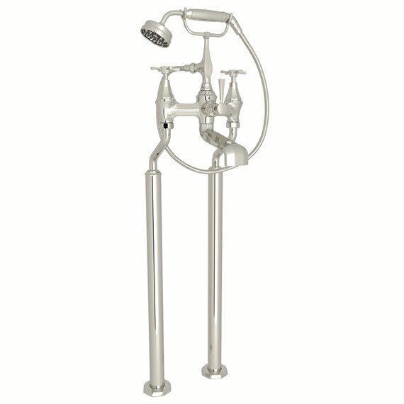 Perrin & Rowe Deco™ Floor Mount Tub Filler