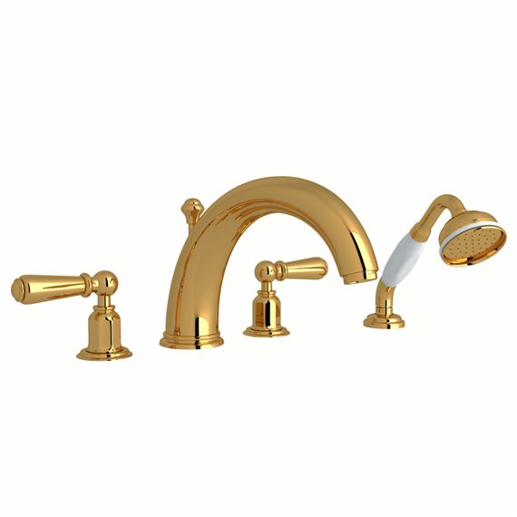 Perrin & Rowe Edwardian™ 4-Hole Deck Mount Tub Filler