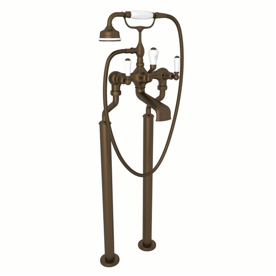 Perrin & Rowe Edwardian™ Floor Mount Tub Filler