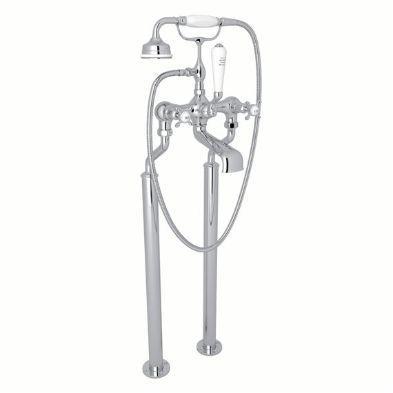 Perrin & Rowe Edwardian™ Floor Mount Tub Filler