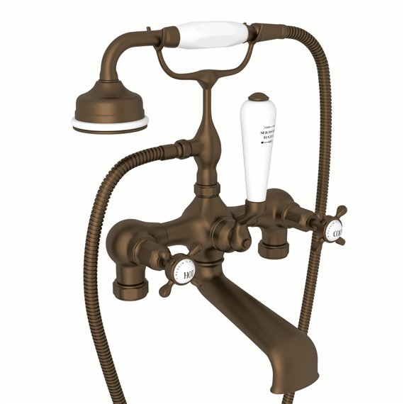 Perrin & Rowe Edwardian™ Two Hole Tub Filler Without Risers