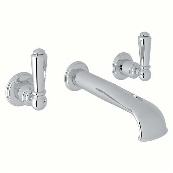 Perrin & Rowe Edwardian™ Wall Mount Lavatory Faucet With U-Spout