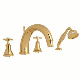 Perrin & Rowe Georgian Era™ 4-Hole Deck Mount Tub Filler...
