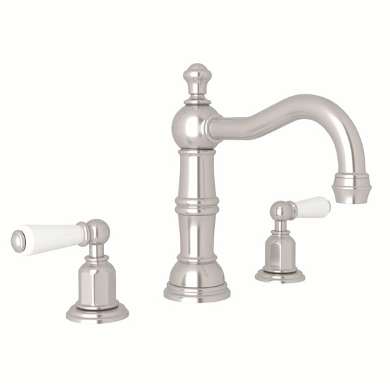 Perrin & Rowe Edwardian™ Widespread Lavatory Faucet With Column Spout