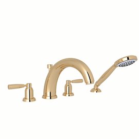 Perrin & Rowe Holborn™ 4-Hole Deck Mount Tub Filler with...
