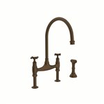 Perrin & Rowe Georgian Era™ Bridge Kitchen Faucet With Side Spray