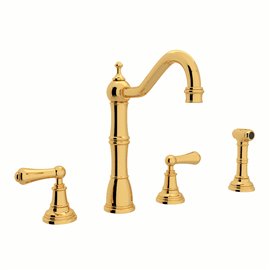 Perrin & Rowe Edwardian™ Two Handle Kitchen Faucet With...
