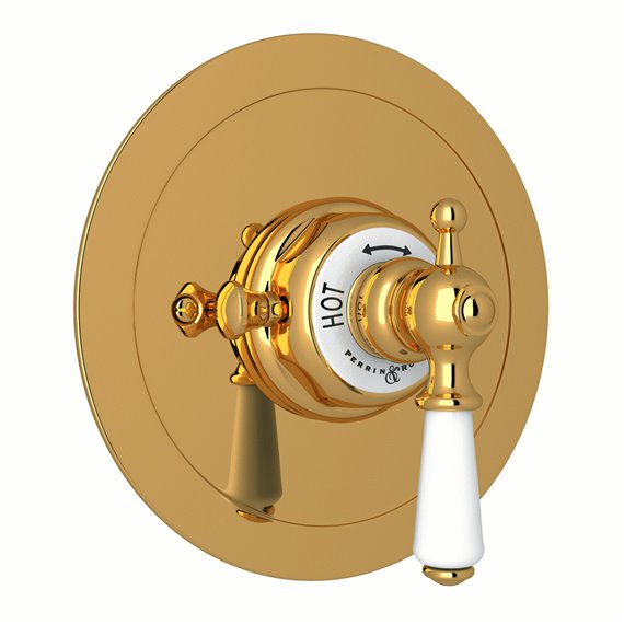 Perrin & Rowe Edwardian™ Era 3/4" Round Thermostatic Trim Without Volume Control