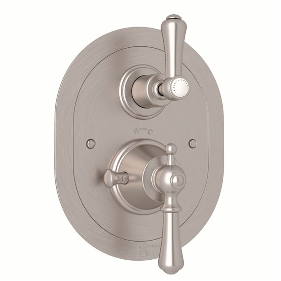 Perrin & Rowe Georgian Era™ 3/4" Oval Thermostatic Trim With Volume Control