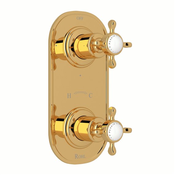 Perrin & Rowe Edwardian™ 1/2" Thermostatic Trim with Diverter