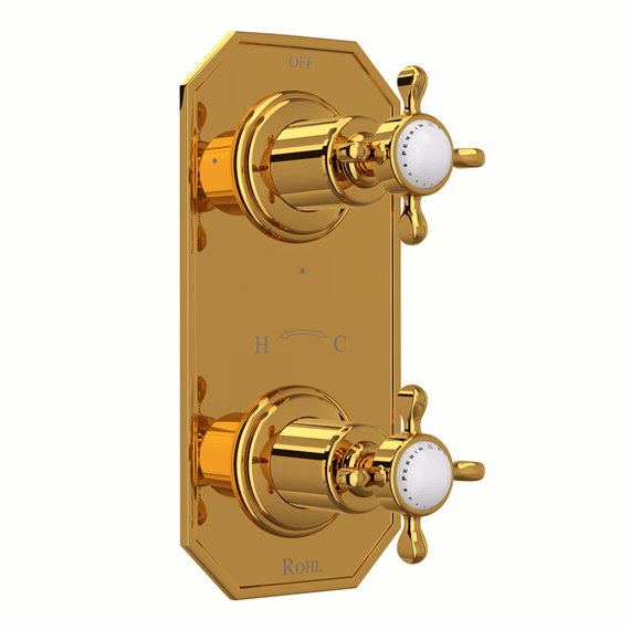 Perrin & Rowe Edwardian™ 1/2" Thermostatic Trim with Diverter