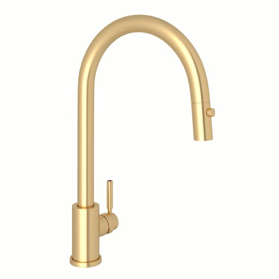 Perrin & Rowe Holborn™ Pull-Down Kitchen Faucet with C-Spout