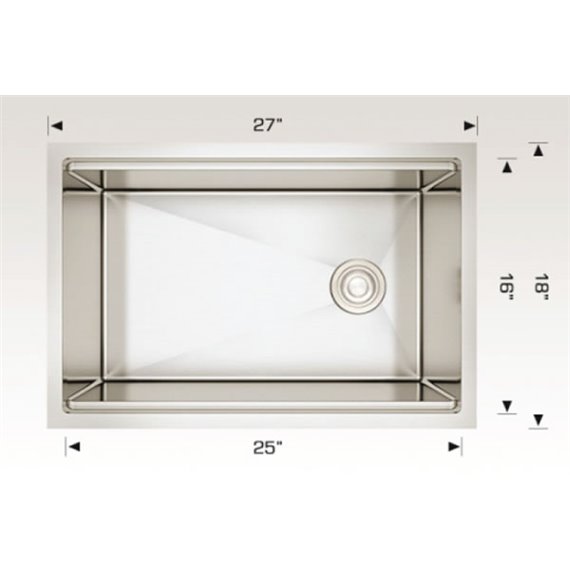 Bosco 201827 Titanium Series Plus Stainless Steel Kitchen Sink
