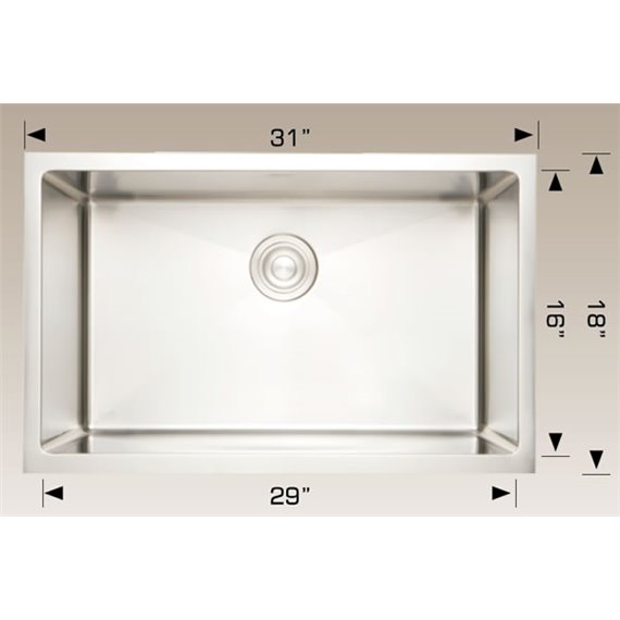 Bosco 202230 Deluxe Series Stainless Steel Kitchen Sink