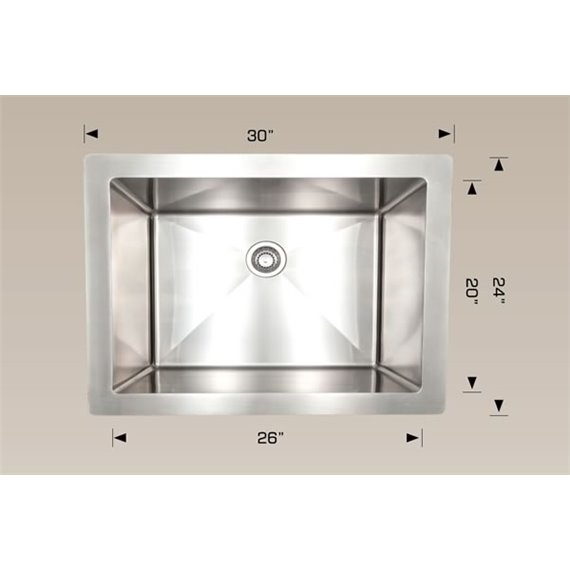 Bosco 202232 Utilities Series Stainless Steel Kitchen Sink