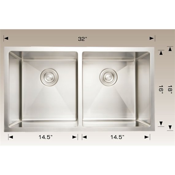 Bosco 203318 Deluxe Series Stainless Steel Kitchen Sink