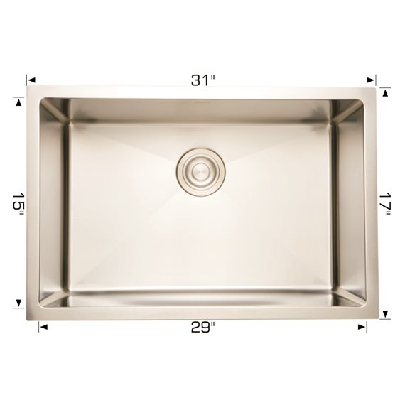 Bosco 203353 Titanium Series Stainless Steel Kitchen Sink