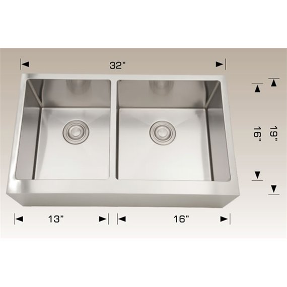 Bosco 203624 Deluxe Series Stainless Steel Kitchen Sink