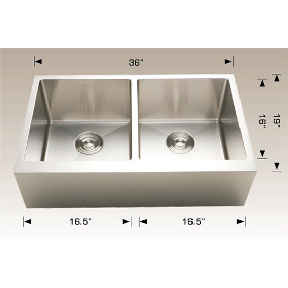 Bosco 203625 Deluxe Series Stainless Steel Kitchen Sink