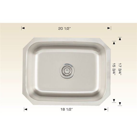 Bosco 207020 Builder Series Stainless Steel Kitchen Sink