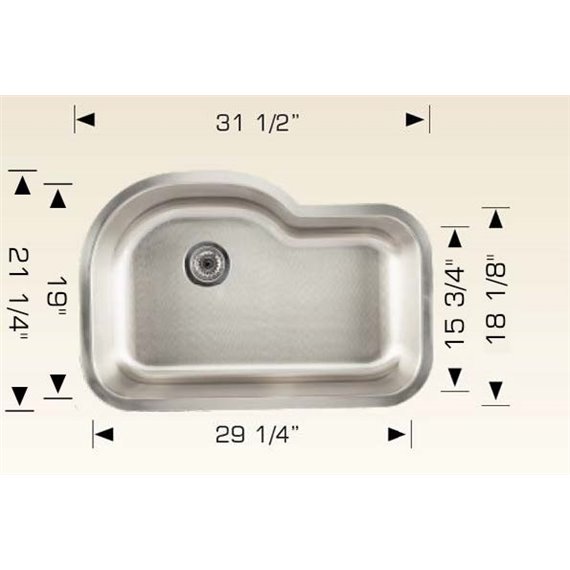 Bosco 207025 Builder Series Stainless Steel Kitchen Sink