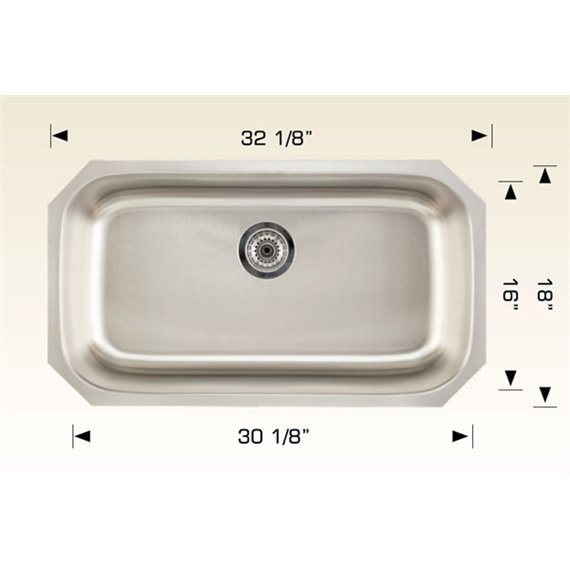 Bosco 207026 Builder Series Stainless Steel Kitchen Sink