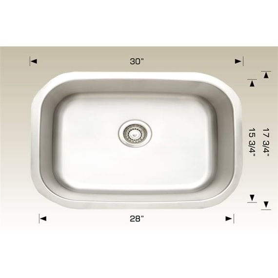 Bosco 207040 Standard Series Stainless Steel Kitchen Sink