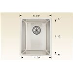 Bosco 207111 Standard Series Stainless Steel Kitchen Sink